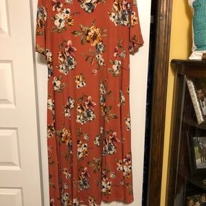 Flower maxi dress